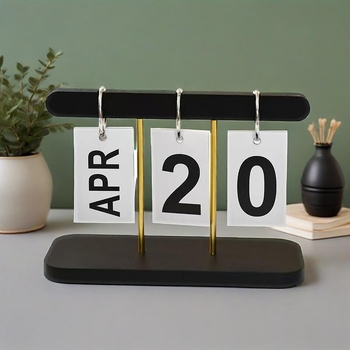 Uus loominguline lauakalender, tipptasemel loenduriga püsiv kalender, puidust lauakaunistus, kalendrikaunistus