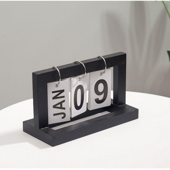 Uus loominguline lauakalender, tipptasemel loenduriga püsiv kalender, puidust lauakaunistus, kalendrikaunistus