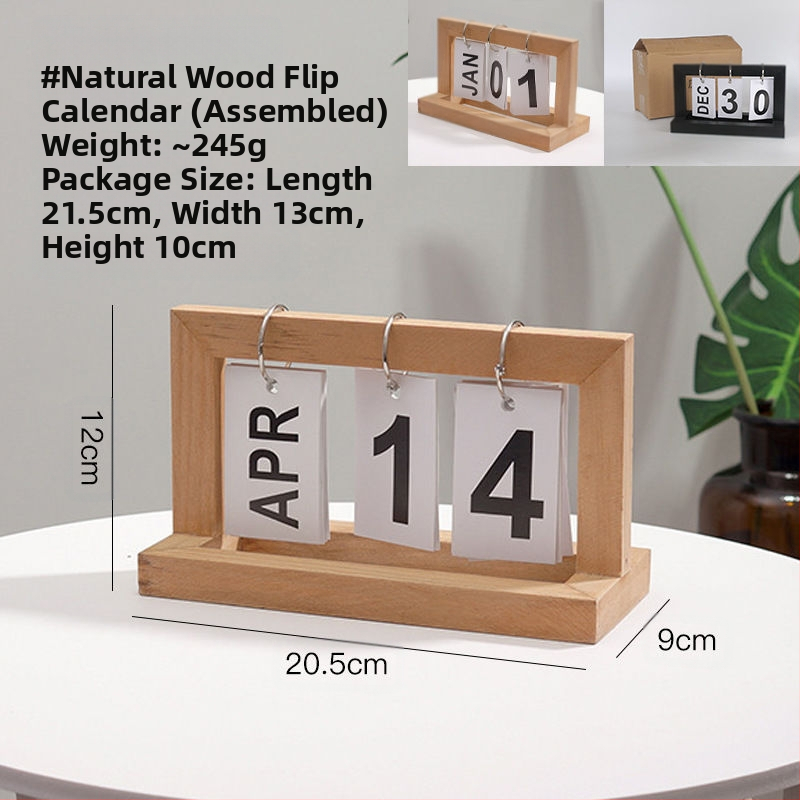 Uus loominguline lauakalender, tipptasemel loenduriga püsiv kalender, puidust lauakaunistus, kalendrikaunistus