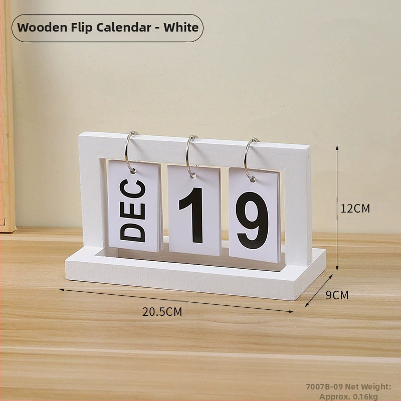 Uus loominguline lauakalender, tipptasemel loenduriga püsiv kalender, puidust lauakaunistus, kalendrikaunistus