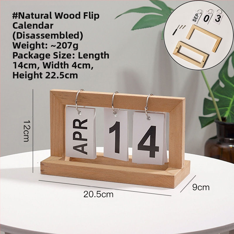 Uus loominguline lauakalender, tipptasemel loenduriga püsiv kalender, puidust lauakaunistus, kalendrikaunistus