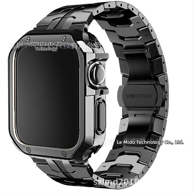 Iron Man roostevabast terasest rihmaga TPU soomusümbris Apple Watchile Apple Watch