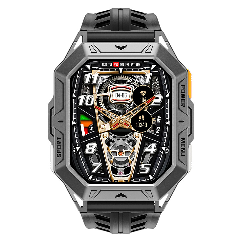 Piiriülene X1Pro nutikell Pulsimõõtja Bluetooth Kõne Kompass Baromeetriline rõhk Hääleassistent Sammulugeja Spordikell