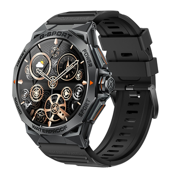 Piiriülene K62 nutikell Amoled ekraaniga Bluetooth-kõne häälassistent sammude lugemisega moodne välistingimustes kasutatav spordikell