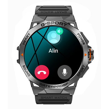 Piiriülene K62 nutikell Amoled ekraaniga Bluetooth-kõne häälassistent sammude lugemisega moodne välistingimustes kasutatav spordikell