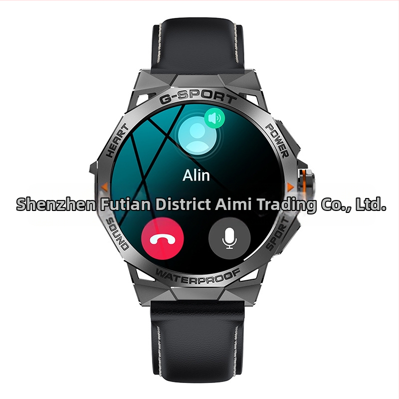 Piiriülene K62 nutikell Amoled ekraaniga Bluetooth-kõne häälassistent sammude lugemisega moodne välistingimustes kasutatav spordikell