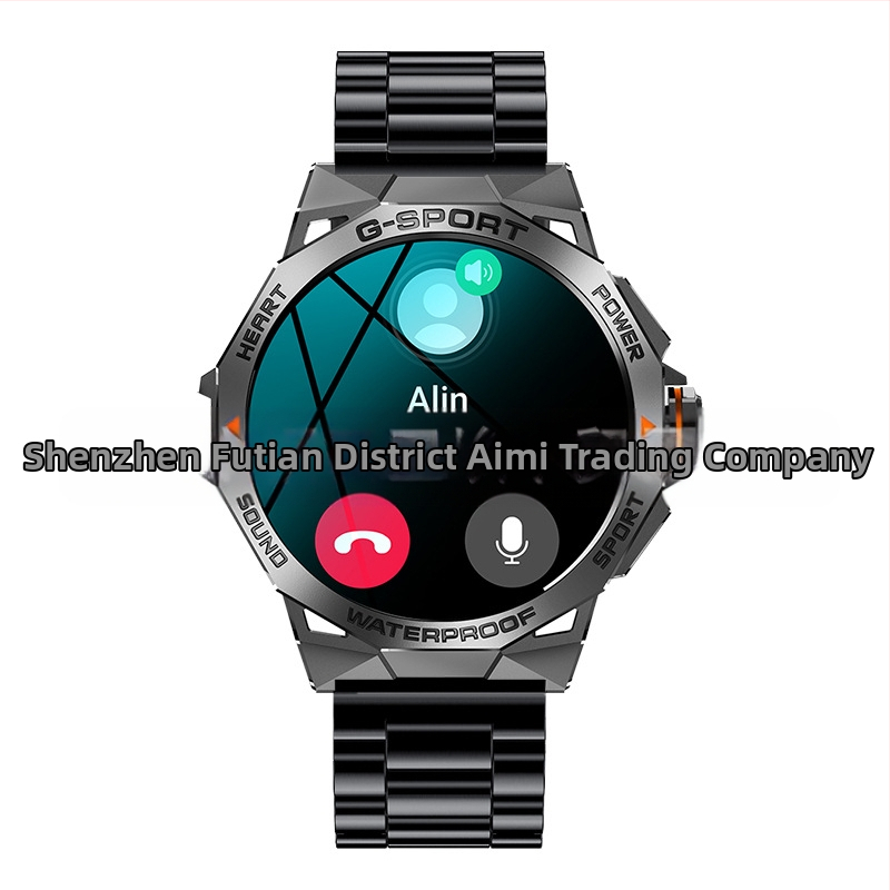 Piiriülene K62 nutikell Amoled ekraaniga Bluetooth-kõne häälassistent sammude lugemisega moodne välistingimustes kasutatav spordikell