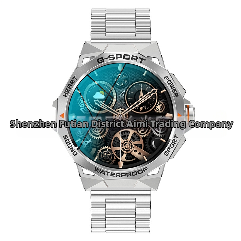 Piiriülene K62 nutikell Amoled ekraaniga Bluetooth-kõne häälassistent sammude lugemisega moodne välistingimustes kasutatav spordikell