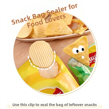 Armsad loomingulised kartulikrõpsud, klambri kuju, sulgemisklamber, majapidamisköögi toit, värskena hoidev niiskuskindel sulgemisklamber, toidukoti klamber