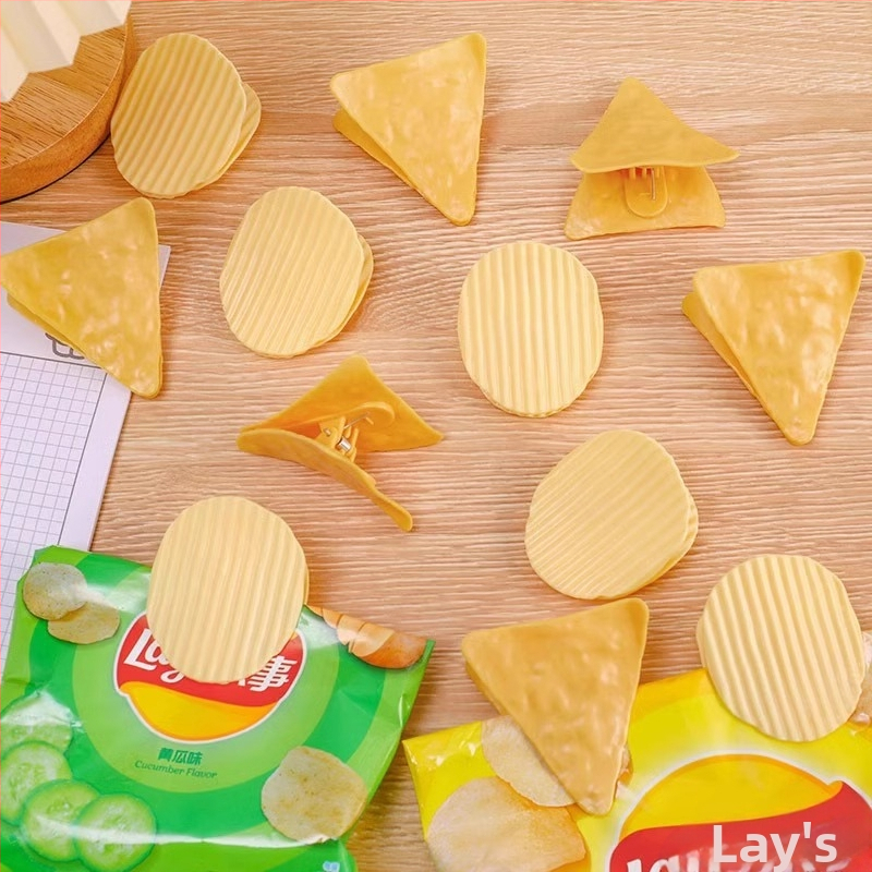 Сладка креативна щипка за картофени чипсове, запечатваща щипка за домакинска кухня, за запазване на свежестта на храната, влагоустойчива запечатваща щипка за торбички за храна