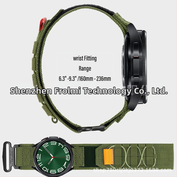 Κατάλληλο για ρολόι Samsung, λουράκι γρήγορης απελευθέρωσης με κουμπί 6/6c, λουράκι από νάιλον Velcro, αθλητικό λουράκι καρπού 4c/5pro