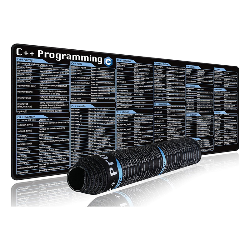 Piiriülene C# C++Py koodiga ingliskeelne hiirematt Mugav kontorikulumis- ja mustuskindel arvuti IP Euroopa ja Ameerika välismaine populaarne mudel