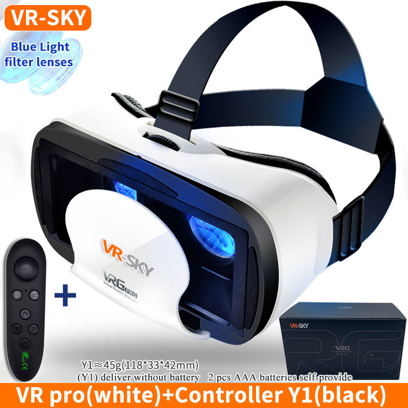 tarpvalstybinė vrgpro balta „Blu-ray“ versija 3D akiniai juanių visata naujas mobilusis telefonas virtualios realybės šalmas vr akiniai