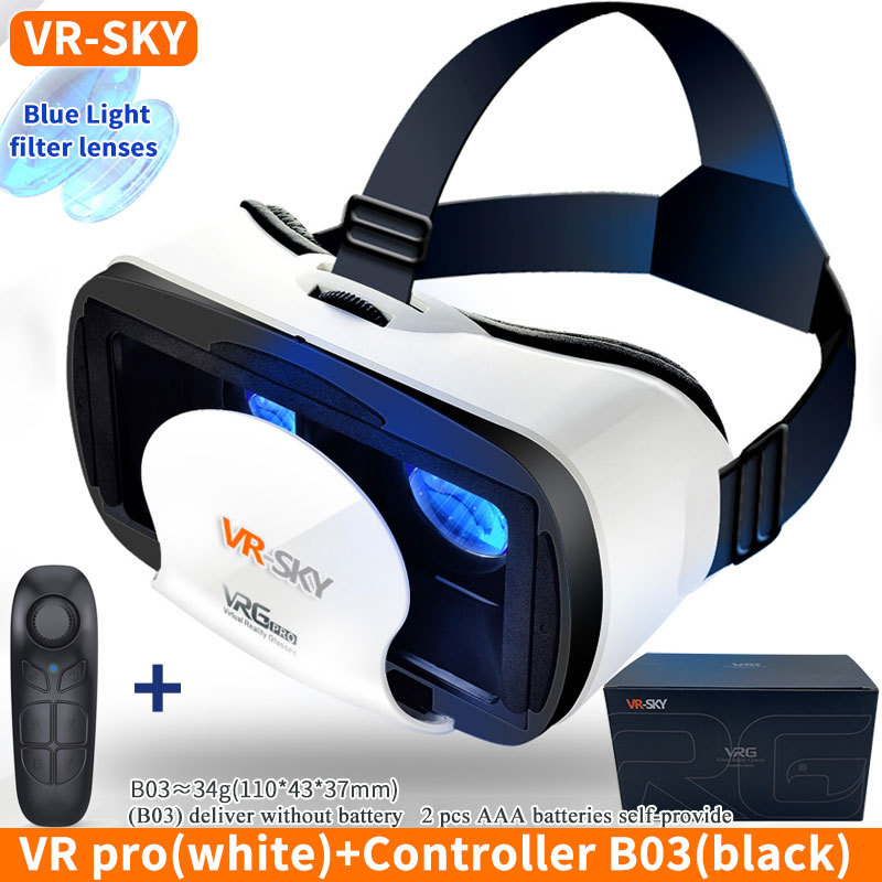 tarpvalstybinė vrgpro balta „Blu-ray“ versija 3D akiniai juanių visata naujas mobilusis telefonas virtualios realybės šalmas vr akiniai