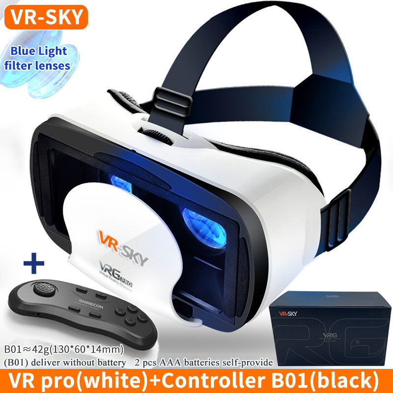 tarpvalstybinė vrgpro balta „Blu-ray“ versija 3D akiniai juanių visata naujas mobilusis telefonas virtualios realybės šalmas vr akiniai