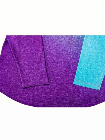 Euroopa ja Ameerika Ühendriikide piiriülene 2025. aasta uus gradienttrükiga nööpidega V-kaelusega T-särk kevad- ja sügisestele naistele mõeldud vabaaja pikkade varrukatega top