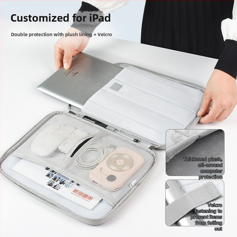 11-инчова преносима чанта за таблет iPad, защитен калъф за бизнес офис пътуване, защита от пръски, хоризонтална вътрешна чанта за таблет