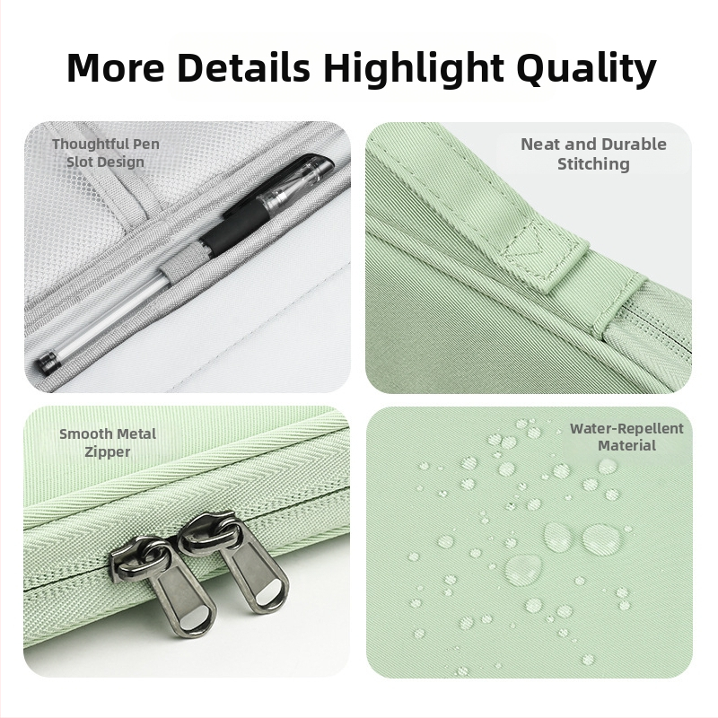 11-инчова преносима чанта за таблет iPad, защитен калъф за бизнес офис пътуване, защита от пръски, хоризонтална вътрешна чанта за таблет