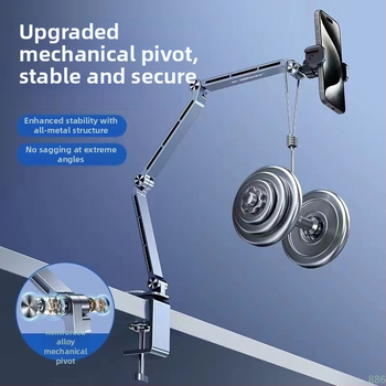 Сгъваема скоба за таблетен компютър, алуминиева сплав, въртяща се на 360 градуса, универсална мобилна телефонна интегрирана рамка за поддръжка на мързелив пад