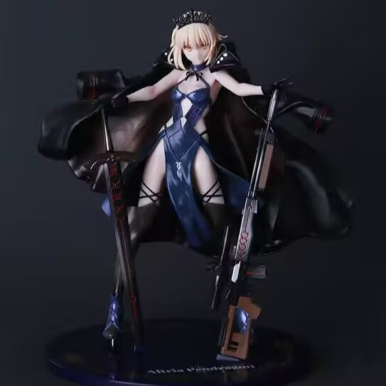 Anime hulgimüük Minu kuningas Hesseba lohistamispüstol must loll figuurimudeli ornament