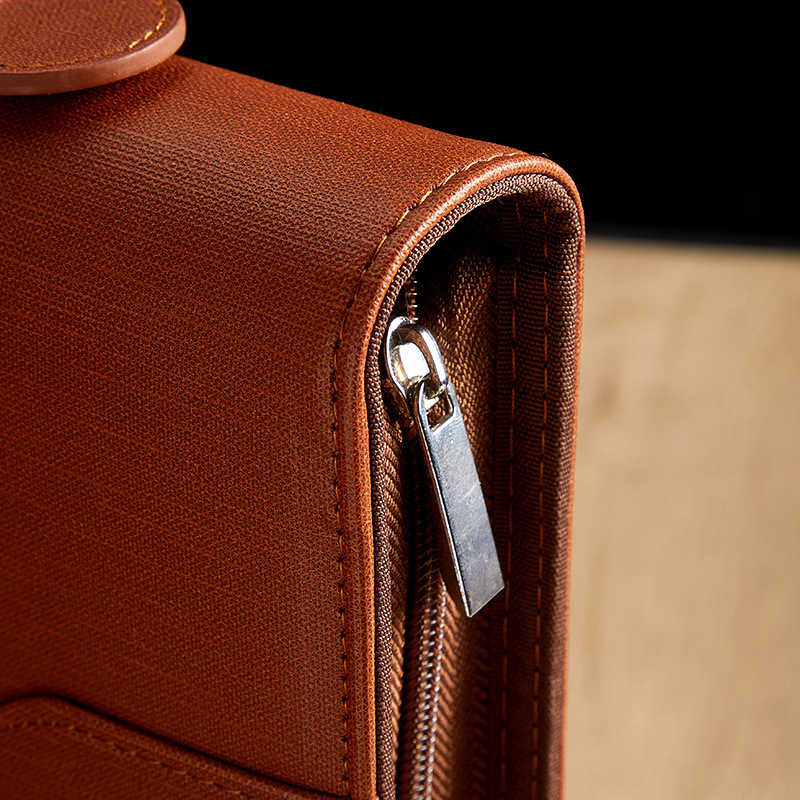 Папка с цип A4, чанта, кожена, с подвижни листа, мениджър продажби, куфарче с информация за договор, нов стил