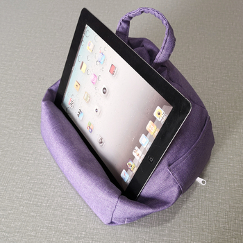 pad004-01 [smailėjantis pufas] nešiojamo planšetinio kompiuterio pagalvėlė skaitmeninei lentai / ekrano piešimo laikiklis skaitymo pagalvėlė