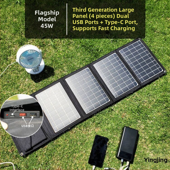 Monokristallilise räni päikeselaadimisplaat reguleeritud välistingimustes kasutatava kaasaskantava kokkupandava mobiiltelefoni laadimise aare kiire laadimisega fotogalvaaniline aku