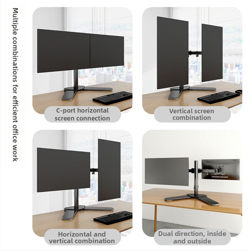 14-27 ekraaniklamber kahekordse ekraaniga ühendamiseks pöörleva arvuti tõsteteleskoopklambriga [tootja] AliExpress