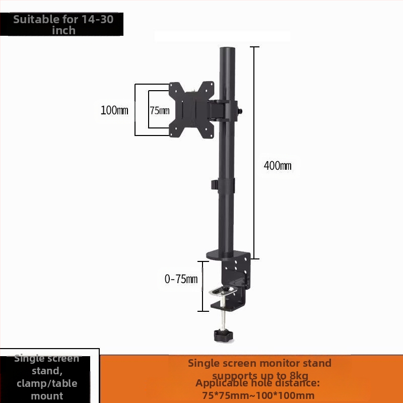 14-27 ekraaniklamber kahekordse ekraaniga ühendamiseks pöörleva arvuti tõsteteleskoopklambriga [tootja] AliExpress