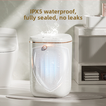 Išmanioji šiukšliadėžė su puikia išvaizda ir automatiniu jutikliu namų vonios kambariui ir virtuvei, didelė su dangčio jutikliu, tarpvalstybinė didmeninė prekyba