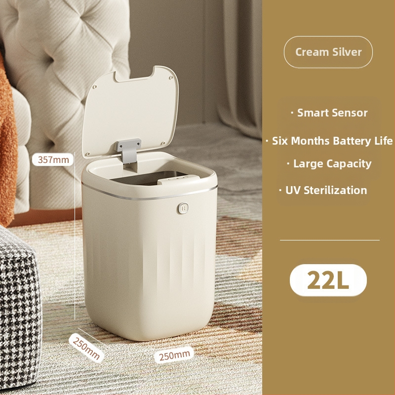 Išmanioji šiukšliadėžė su puikia išvaizda ir automatiniu jutikliu namų vonios kambariui ir virtuvei, didelė su dangčio jutikliu, tarpvalstybinė didmeninė prekyba