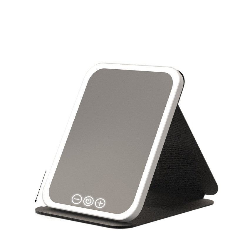 HD sminktükör asztali led lámpával asztali öltözőtükör lámpával kis tükör kényelmes diákszálló összecsukható új termék