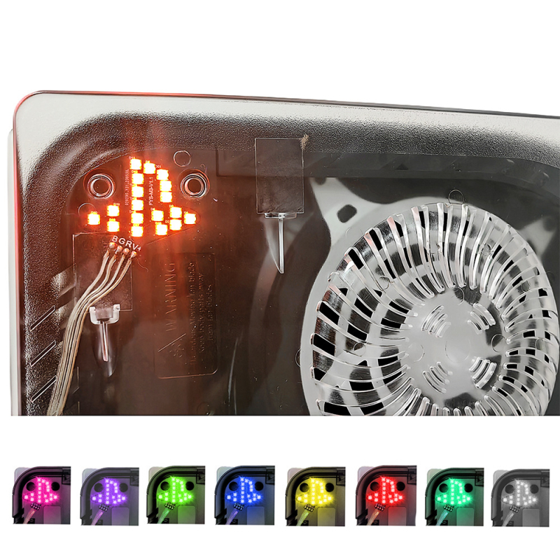 PS5 läbipaistev kest soojuse hajutamise aukudega PS5 kest optilise draivi versioon läbipaistva värviga hostkate soojuse hajutamise kaitsekest