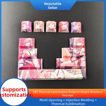 Kreatív kétdimenziós animációs billentyűsapka eredeti magas kulcs kirakós személyiség kulcssapka aranyos lány szél mechanikus billentyűzet billentyűsapka