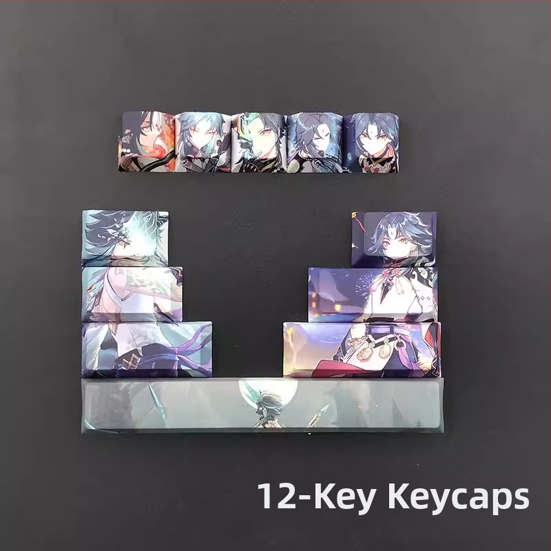 Kreatív kétdimenziós animációs billentyűsapka eredeti magas kulcs kirakós személyiség kulcssapka aranyos lány szél mechanikus billentyűzet billentyűsapka