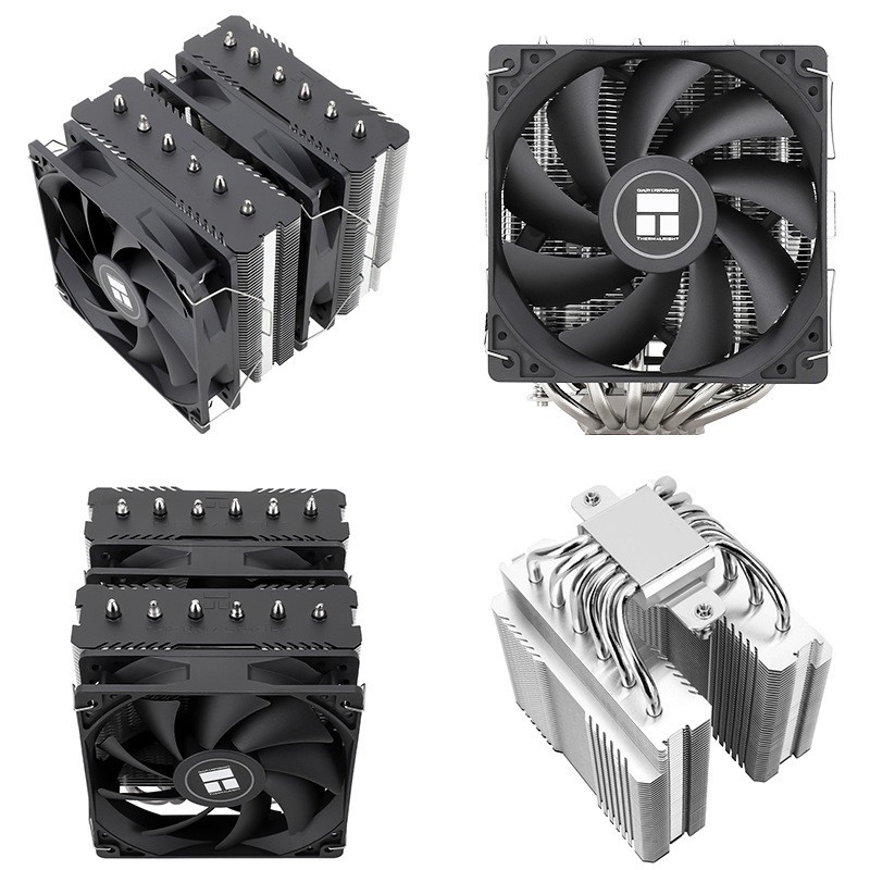 Limin PA120 seeria ARGB mitmeplatvormiline 6 soojustoruga õhkjahutusega radiaator, topelttorn, topeltventilaatoriga protsessori radiaator