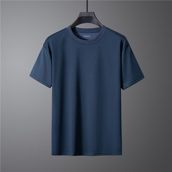 Vieglas plāksnes nestandarta īsroku fitnesa apģērbs vīriešu vasaras treniņu apģērbs ātri žūstošs apģērbs apaļa kakla brīvs vienkrāsains T-krekls