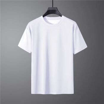 Vieglas plāksnes nestandarta īsroku fitnesa apģērbs vīriešu vasaras treniņu apģērbs ātri žūstošs apģērbs apaļa kakla brīvs vienkrāsains T-krekls