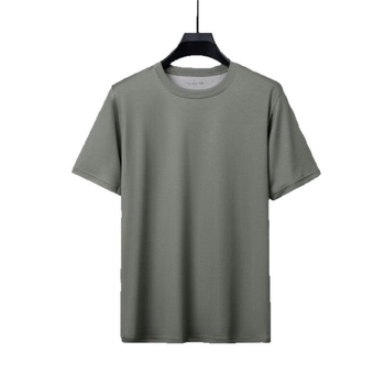Vieglas plāksnes nestandarta īsroku fitnesa apģērbs vīriešu vasaras treniņu apģērbs ātri žūstošs apģērbs apaļa kakla brīvs vienkrāsains T-krekls