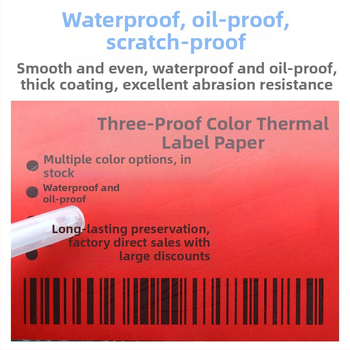 Háromszoros színes hőpapír öntapadós címkepapír piros sárga kék zöld barna színű háromszoros hőpapír