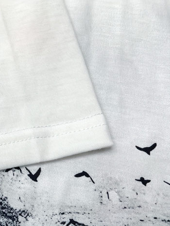 Μακρυμάνικο χαλαρό μελάνι βουνό ηλιοβασίλεμα ανδρικά φθινοπωρινά ρούχα μόδα εθνική παλίρροια τάση σακάκι casual ανδρικά-H291