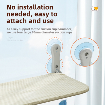 Αιώρα γάτας, Βεντούζα παραθύρου γάτας, Φωλιά γάτας, Γυάλινο κρεβάτι γάτας, Κρεμαστό πλαίσιο αναρρίχησης για ηλιοθεραπεία, Αντικείμενο εκτροφής γάτας από μπαλκόνι