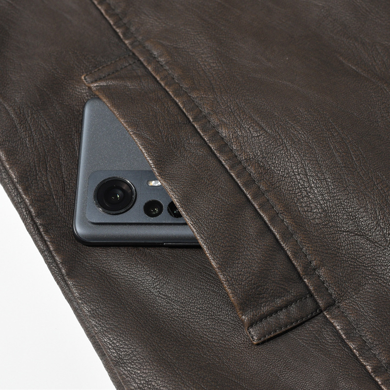 Vyriška PU odinė liemenė jaunimui, laisvalaikio stiliaus, vintažinė odinė liemenė, netikras dviejų dalių paltas, nuimama kailio apykaklė