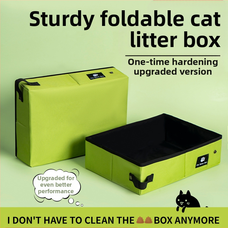 Hordozható macskaalom doboz, összecsukható, eldobható alom doboz, macska WC, utazótáska, alomdoboz, macska kellékek