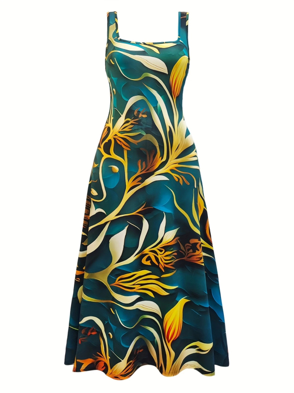 2025 Új nyári és őszi határokon átnyúló külkereskedelmi Amazon Wish európai és amerikai női ruházati mellény nyomtatott elegáns divatruha