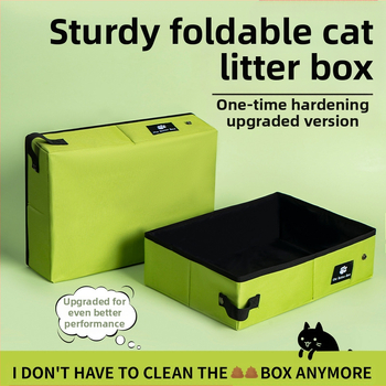 Prijenosna kutija za pijesak za mačke, sklopiva kutija za jednokratnu upotrebu, mačji WC, putna torba za pijesak, mačji pribor