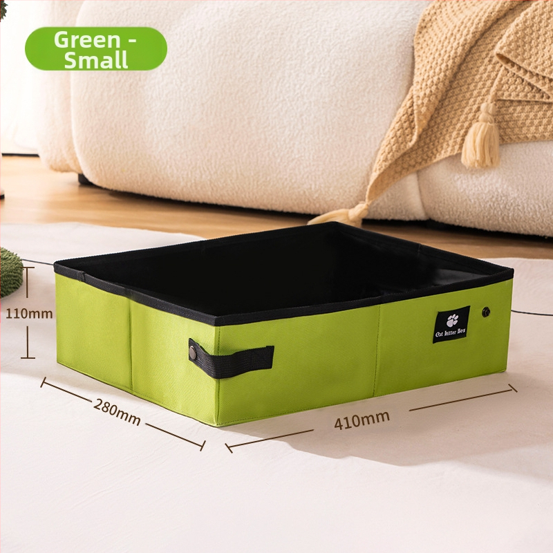 Prijenosna kutija za pijesak za mačke, sklopiva kutija za jednokratnu upotrebu, mačji WC, putna torba za pijesak, mačji pribor