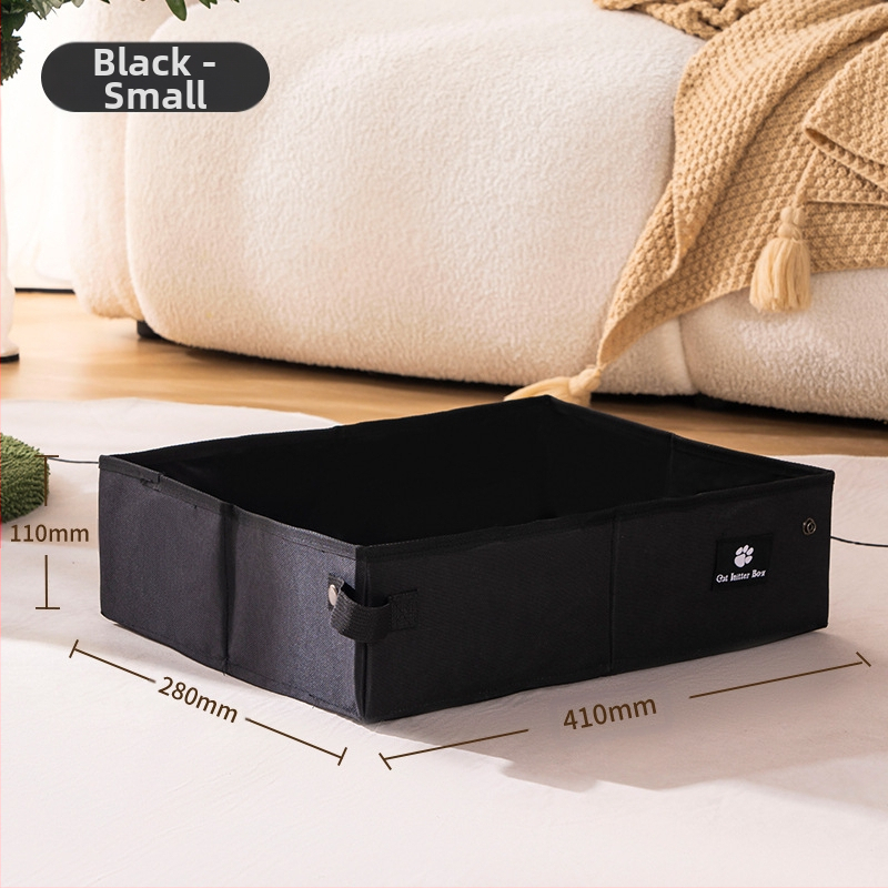 Prijenosna kutija za pijesak za mačke, sklopiva kutija za jednokratnu upotrebu, mačji WC, putna torba za pijesak, mačji pribor