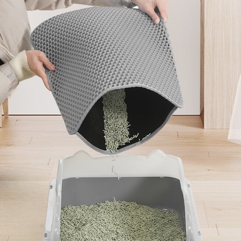 Μαντηλάκι άμμου γάτας Λεκάνη άμμου γάτας Αντιπυρετικό χαλάκι Αντι-πιτσιλιστικό Φίλτρο διπλής στρώσης Υπερμεγέθη χαλάκι ελέγχου διαρροών Προϊόντα για κατοικίδια χονδρικής