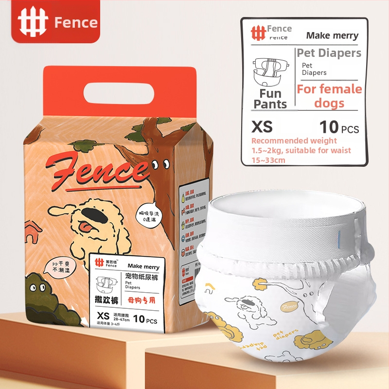 Ühekordsed isaskoerte mähkmed, füsioloogilised püksid, mugavad ja hingavad, lekkekindlad, kergesti imenduvad ja ei pöördosmoosi, sise- ja välistingimustes kasutamiseks